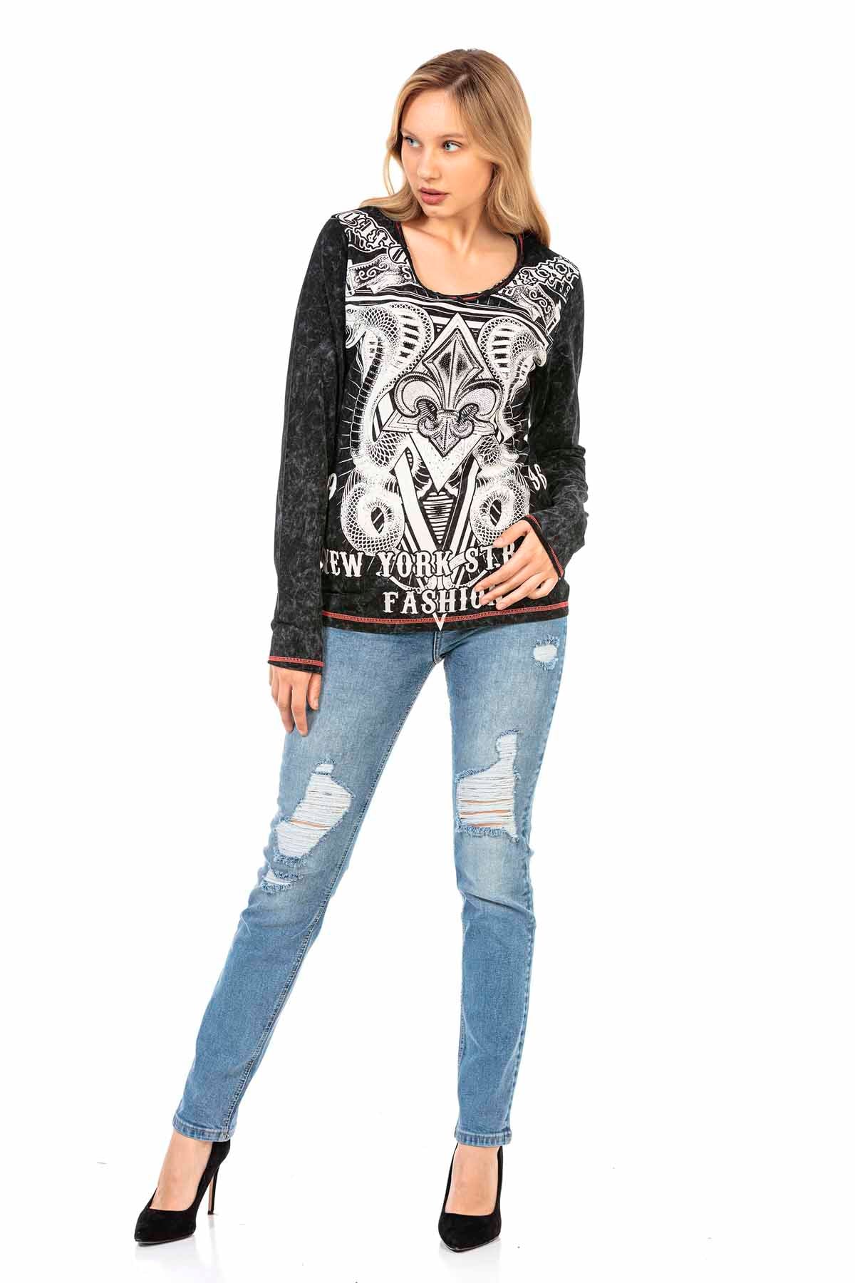 WD452 Jeans rotos para mujer