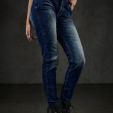 WD460 women Slim-Fit jeans with subtle wash and cool rivets