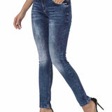 WD461 Jeans Slim-Fit dans le look usagé occasionnel