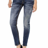 WD464 Women Slim-Fit jeans with contrast-colored seams