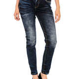 WD465 Women Slim-Fit Jeans with Nittails