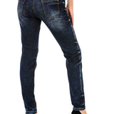 WD465 Women Slim-Fit Jeans with Nittails