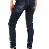 WD465 Women Slim-Fit Jeans with Nittails
