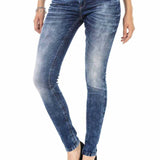 WD466 jeansy damskie z nitami