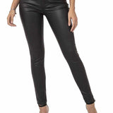 WD467 Slim-Fit Dames  Jeans met een glanzende Coating