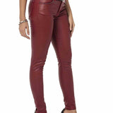 WD467 Slim-Fit Dames  Jeans met een glanzende Coating