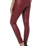 WD467 Slim-Fit Dames  Jeans met een glanzende Coating