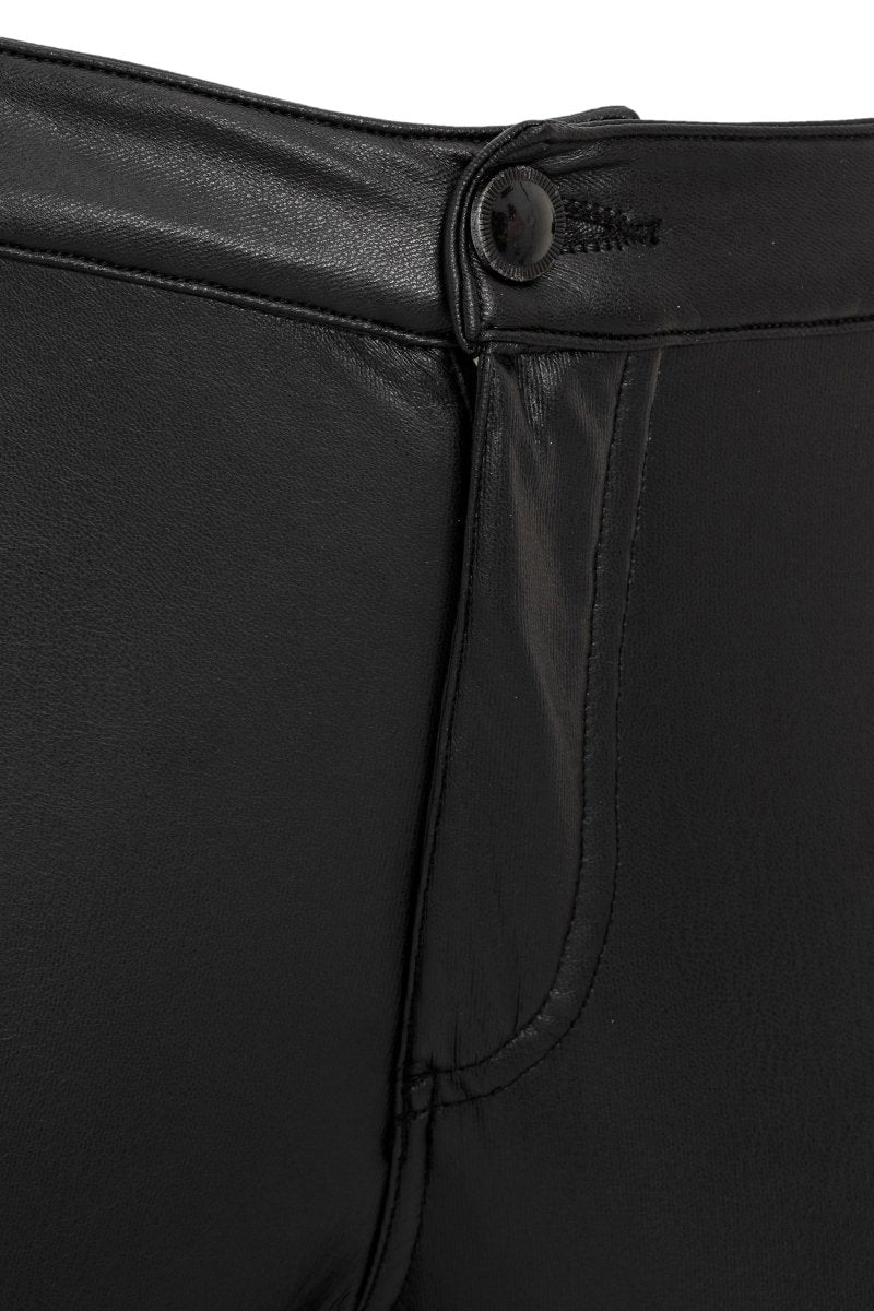 WD495 Pantalones Skinny de Eco-Piel para Mujer