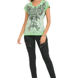 WD501 Damen Jeans Slim-fit mit Ziernähten Zippern und Markenlogo
