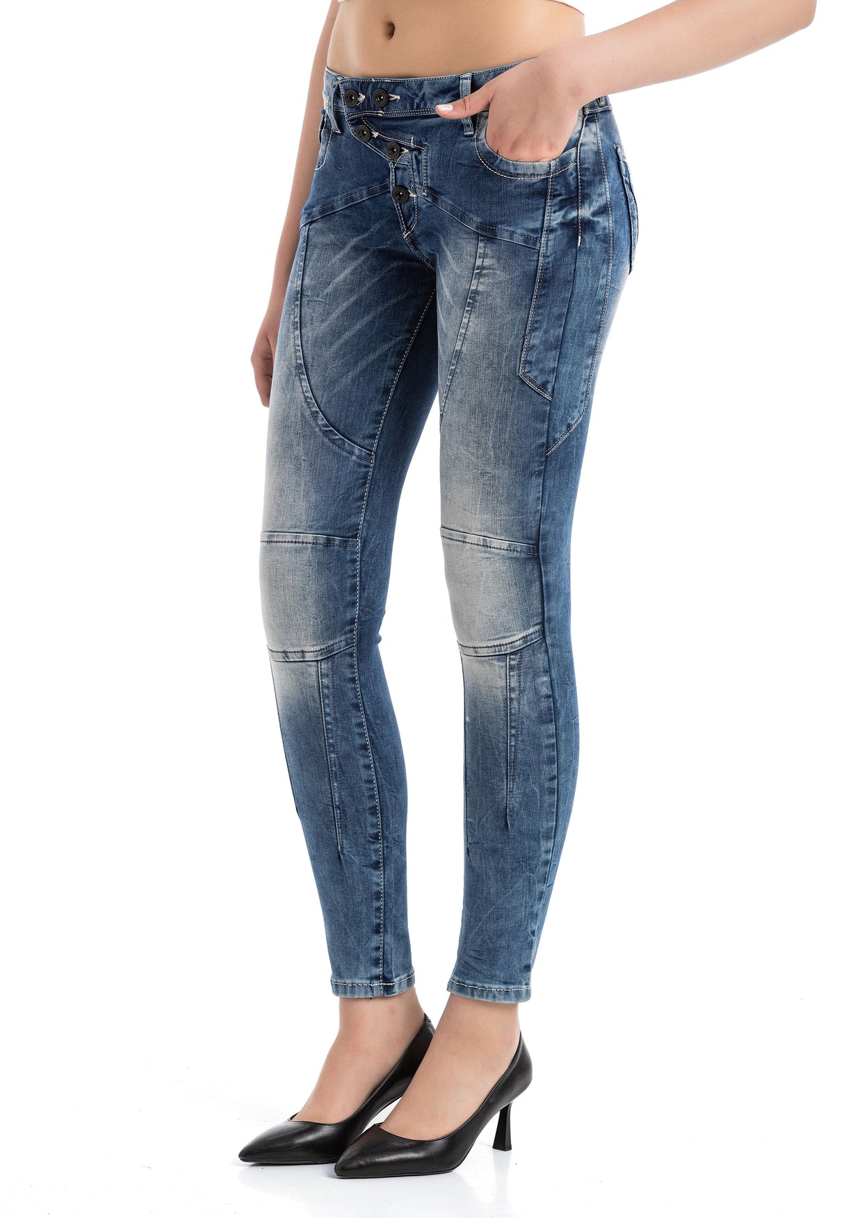 WD502 Jeans de Mujer Straight-fit