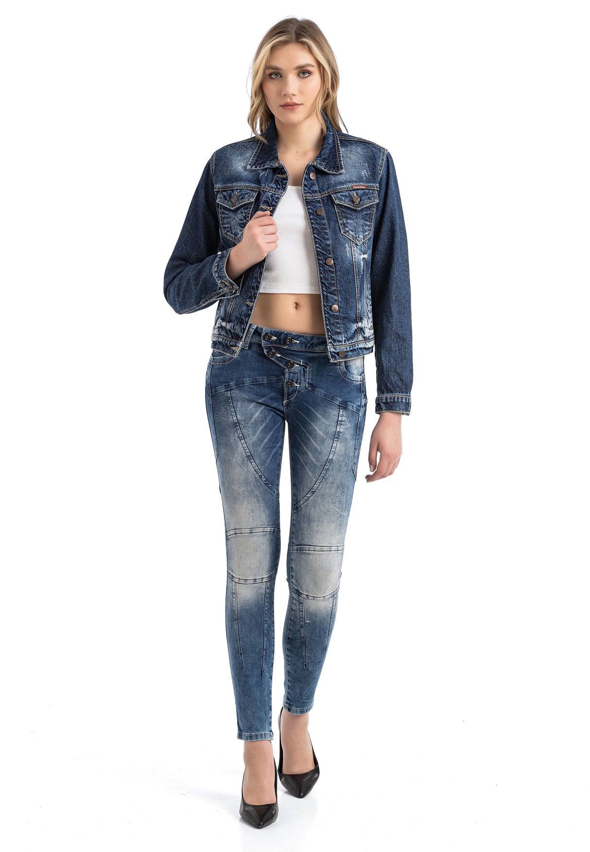 WD502 Jeans de Mujer Straight-fit