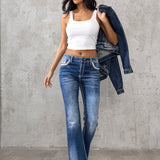 WD514 Damen Bootcut-Jeans