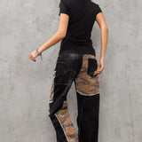 WD527 Jeans pour femmes au look punk