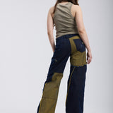 WD527 Jeans pour femmes au look punk