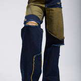 WD527 Jeans pour femmes au look punk