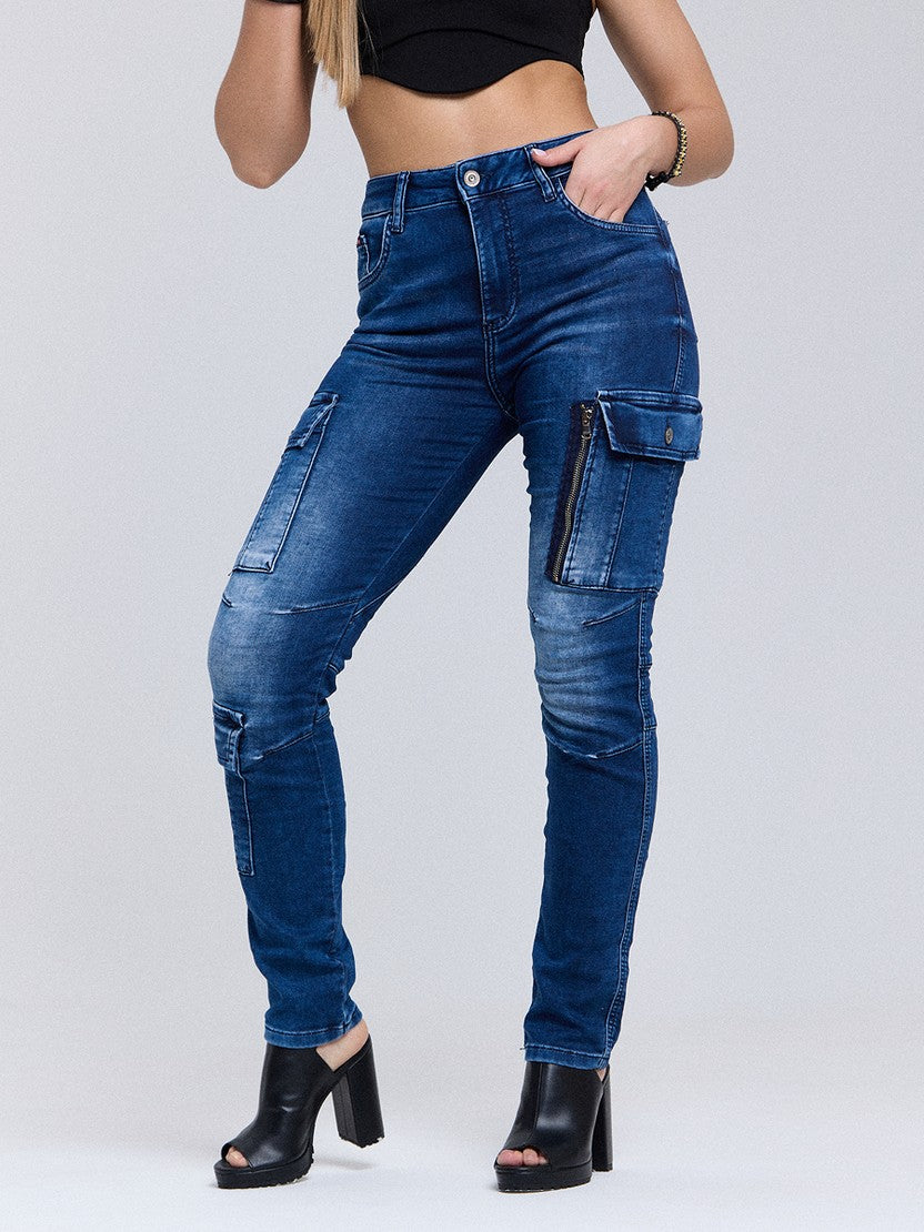 WD531 Pantalón cargo de mujer
