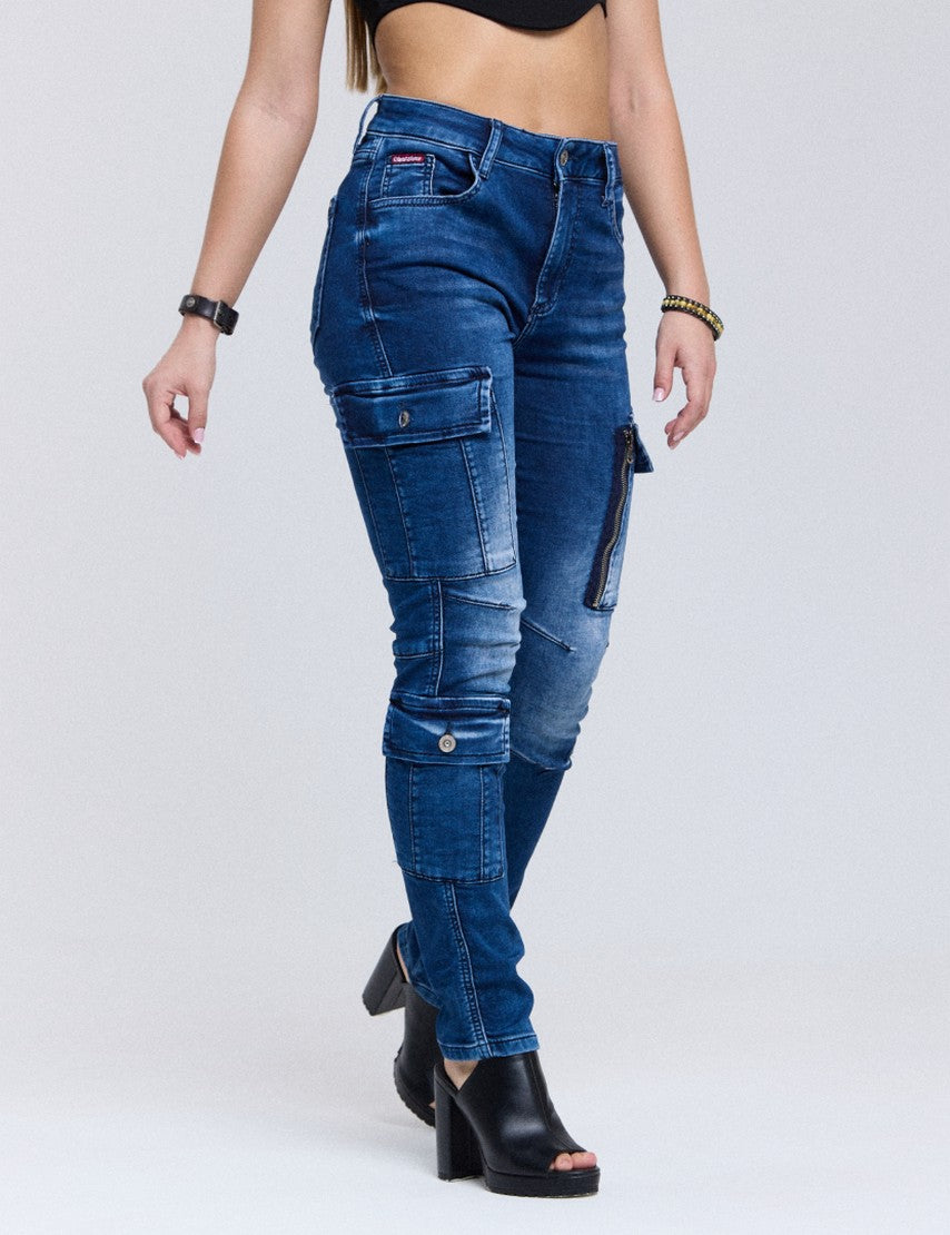 WD531 Pantalón cargo de mujer