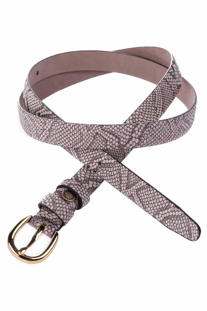 WG113 Cinturón de mujer con piel de serpiente