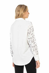 WH120 Camisa para mujeres con diamantes de imitación frescos