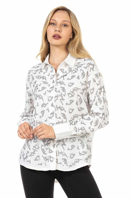 WH120 women's shirt with cool rhinestones