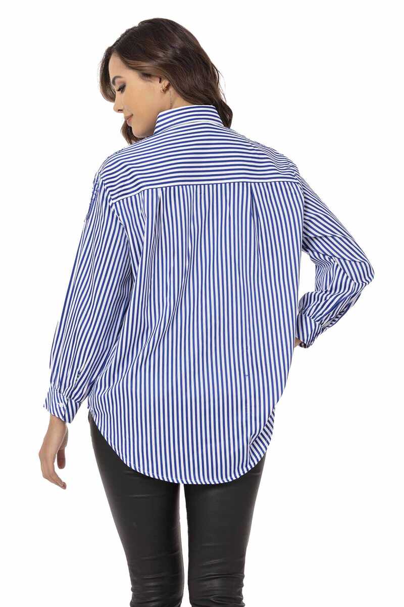 WH122 Camisa de mujer a rayas