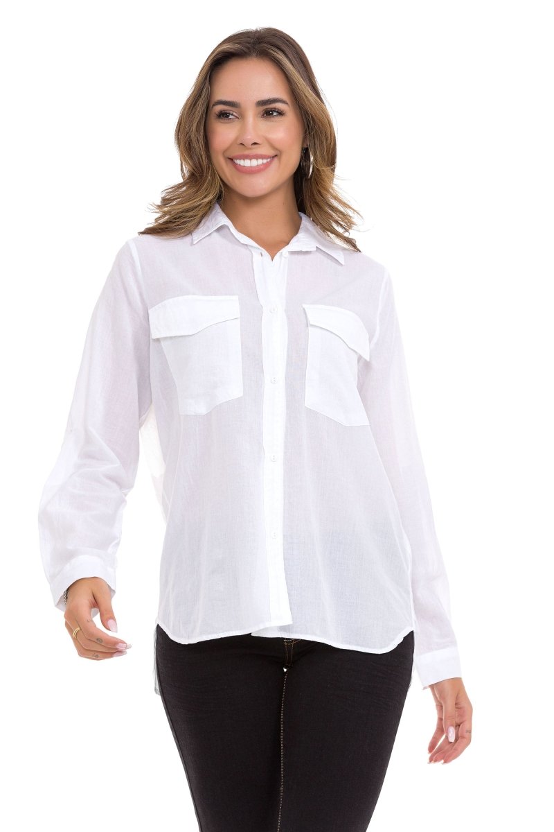 WH123 Camisa para mujeres con estilo cómodamente cortado