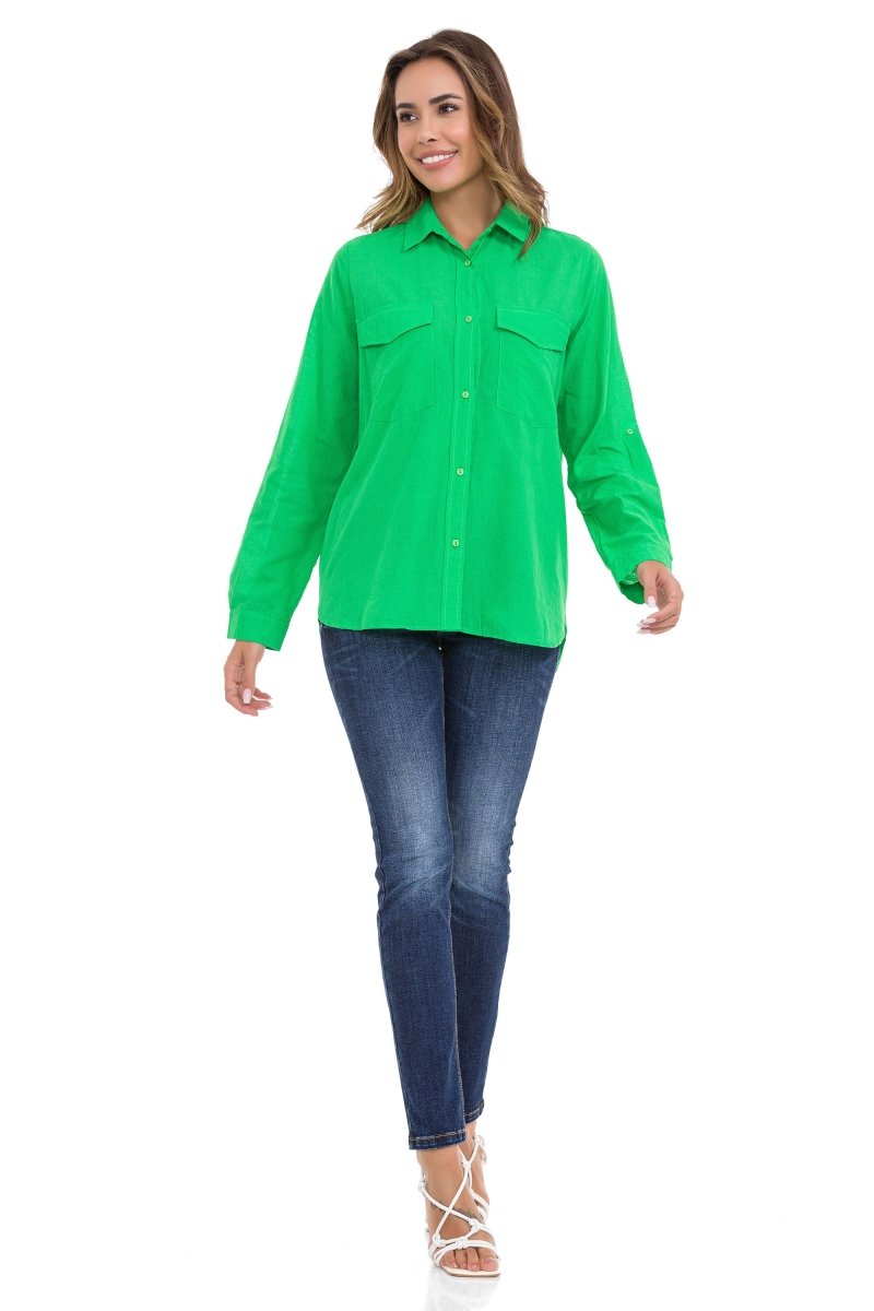 WH123 Camisa para mujeres con estilo cómodamente cortado