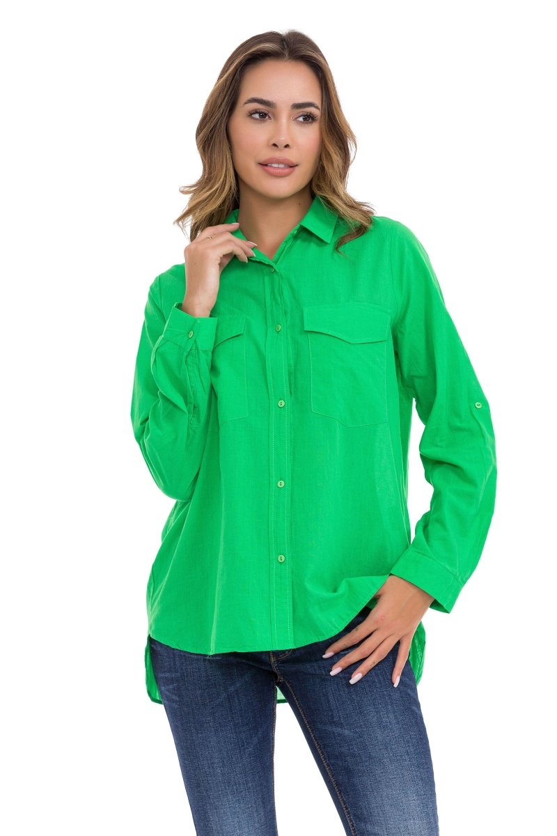 WH123 Camisa para mujeres con estilo cómodamente cortado