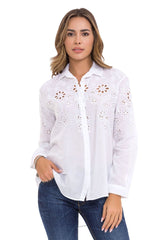 WH131 Chemise pour femmes avec des découpes élégantes