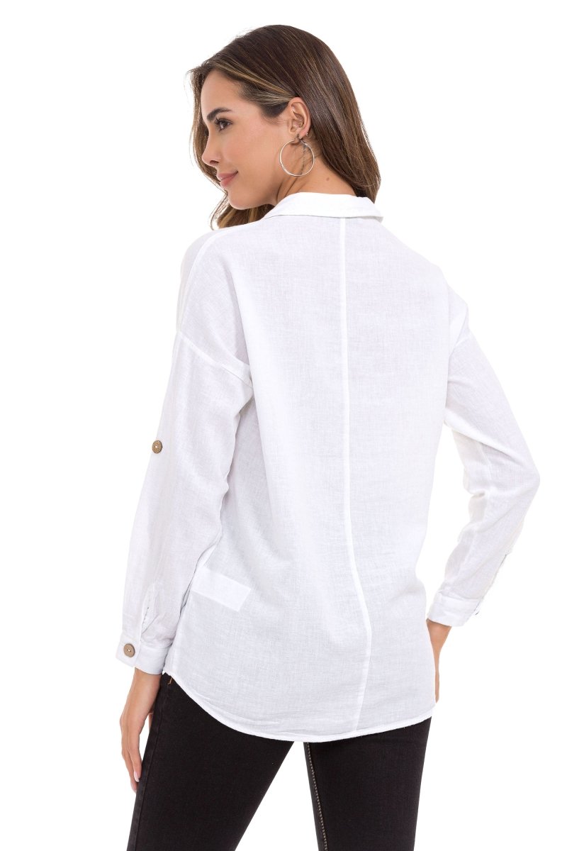 WH132 Chemise pour femmes avec couture de contraste