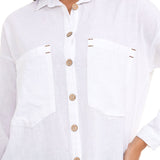 Wh132 Shirt da donna con cuciture a contrasto