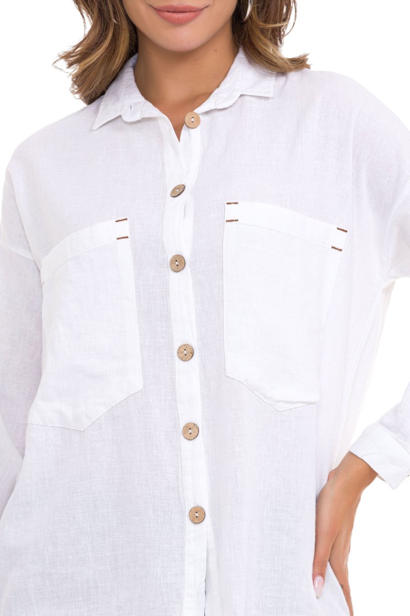 WH132 Chemise pour femmes avec couture de contraste