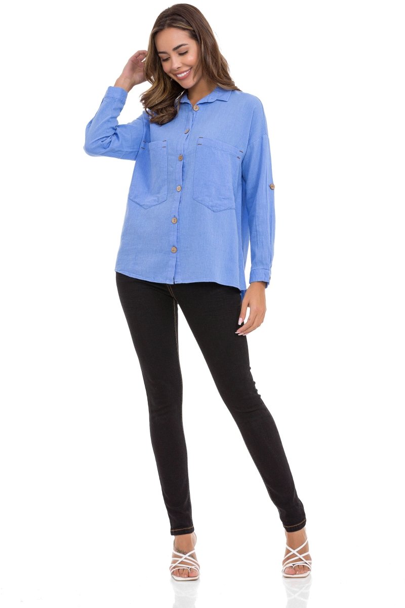 WH132 Chemise pour femmes avec couture de contraste