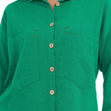 Wh132 Shirt da donna con cuciture a contrasto