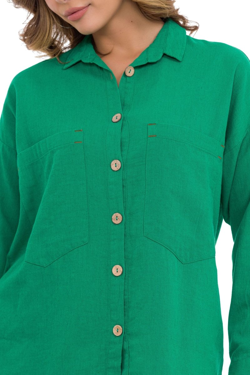 WH132 Chemise pour femmes avec couture de contraste