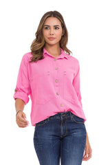 WH132 Chemise pour femmes avec couture de contraste