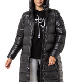 WM137 Abrigo largo acolchado para mujer
