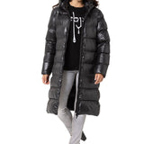 WM137 Abrigo largo acolchado para mujer
