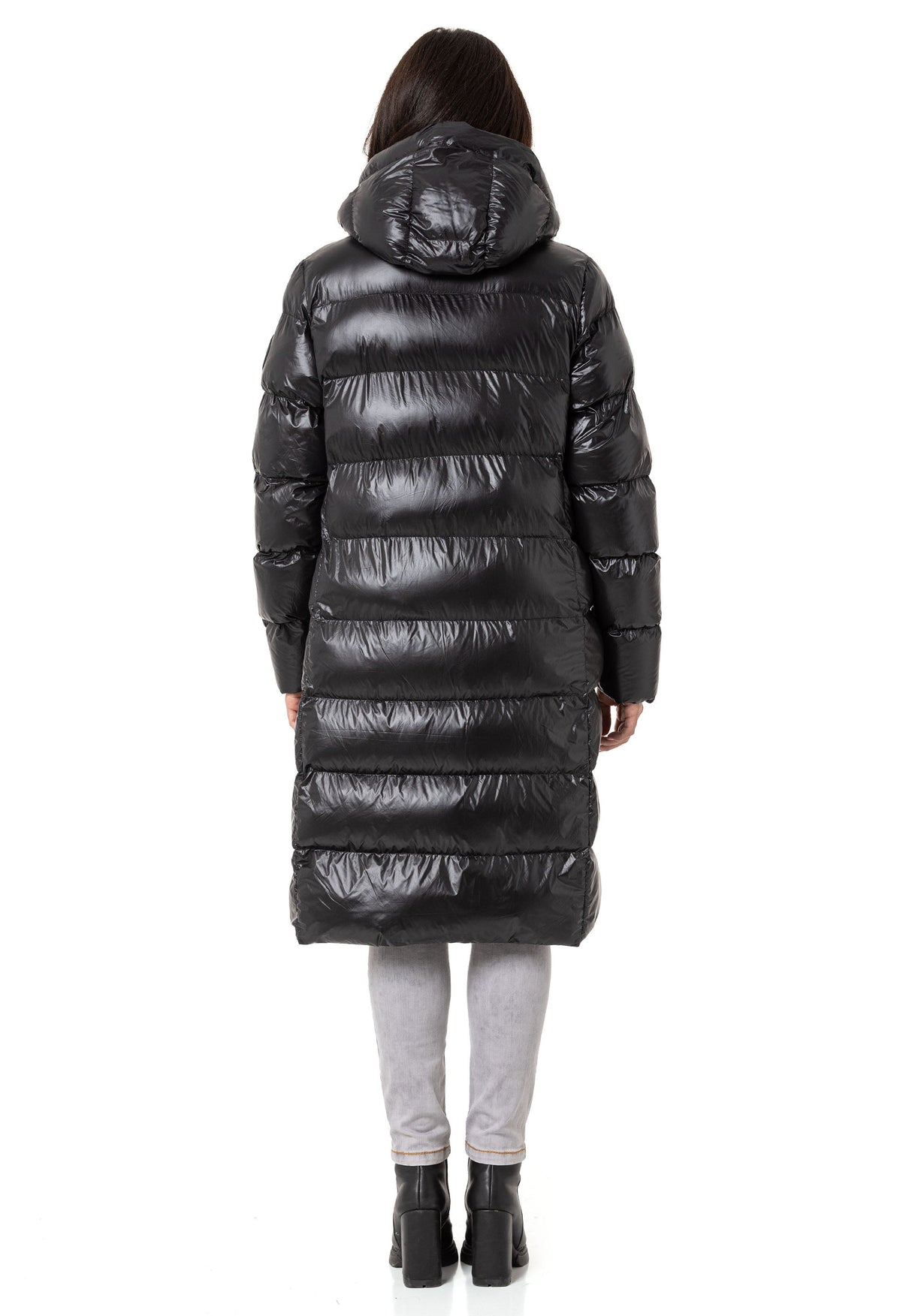WM137 Damen Winter Steppmantel im Eleganten Design
