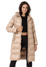 WM137 Damen Winter Steppmantel im Eleganten Design