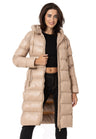 WM137 Damen Winter Steppmantel im Eleganten Design
