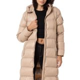 WM137 Abrigo largo acolchado para mujer