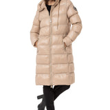 WM137 Abrigo largo acolchado para mujer