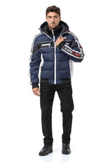 CM226 Men's winter jacket with double zipper – functional, stylish & weatherproof