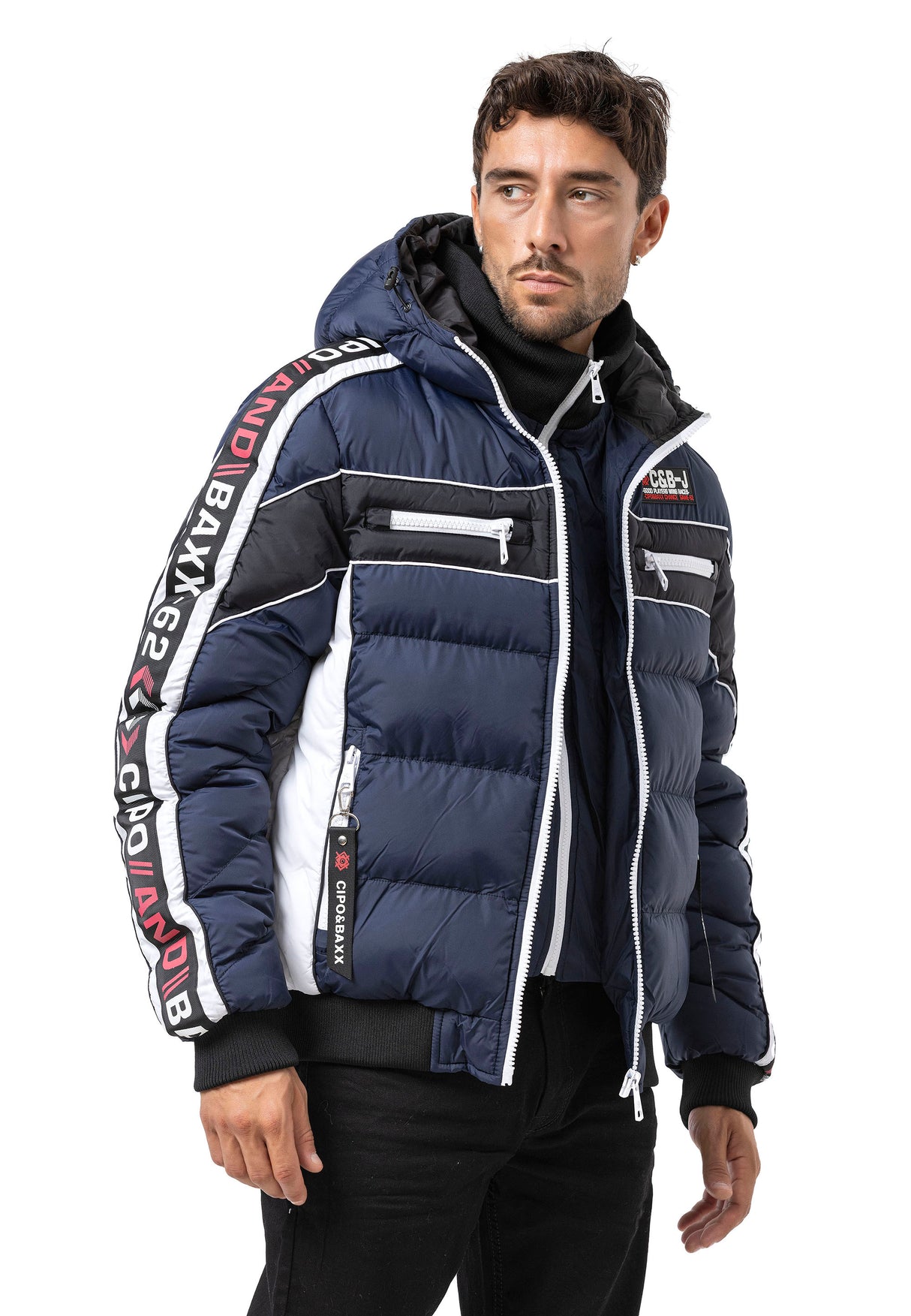 CM226 Men's winter jacket with double zipper – functional, stylish & weatherproof
