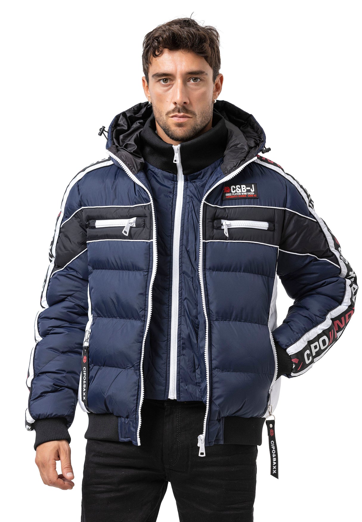 CM226 Men's winter jacket with double zipper – functional, stylish & weatherproof