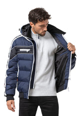 CM226 Men's winter jacket with double zipper – functional, stylish & weatherproof