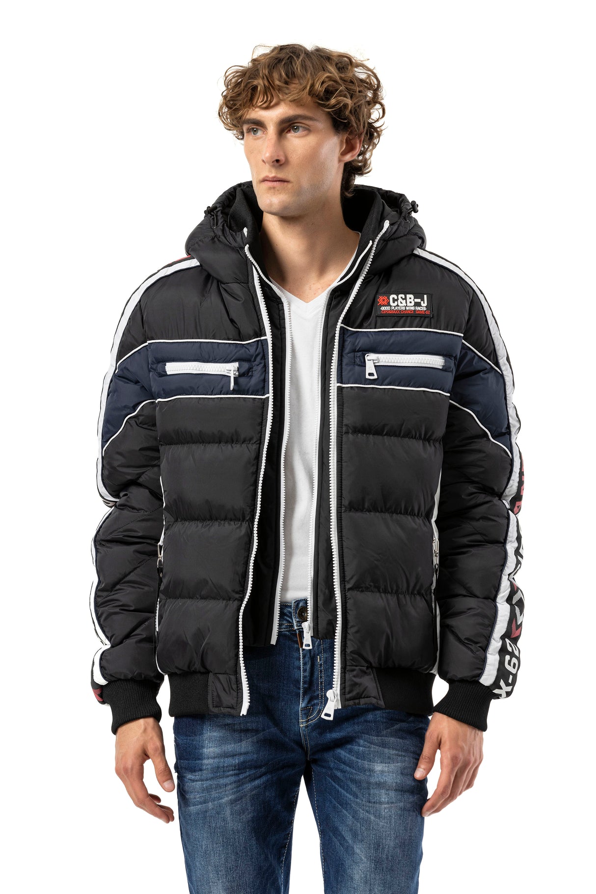 CM226 Men's winter jacket with double zipper – functional, stylish & weatherproof