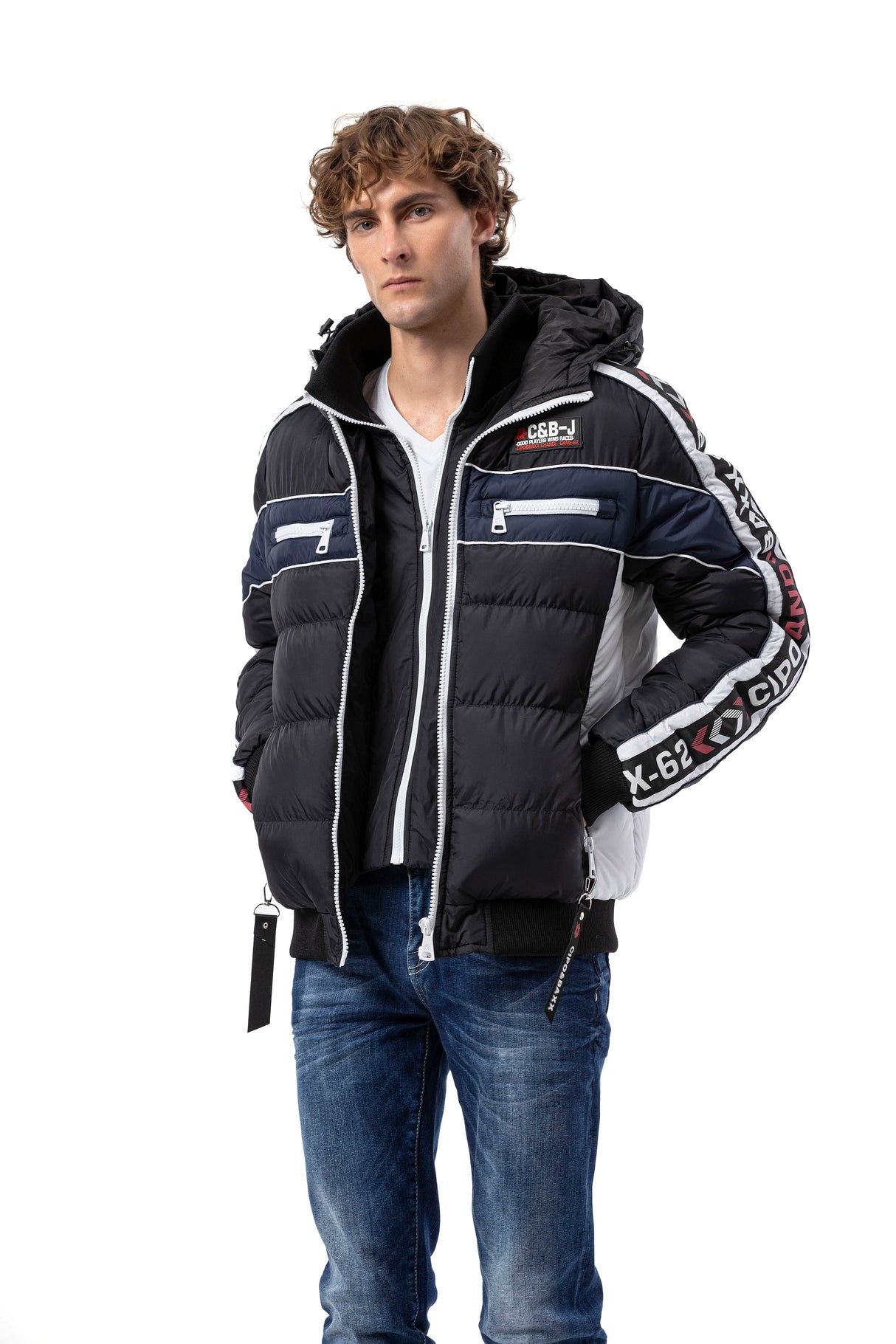 CM226 Men's winter jacket with double zipper – functional, stylish & weatherproof