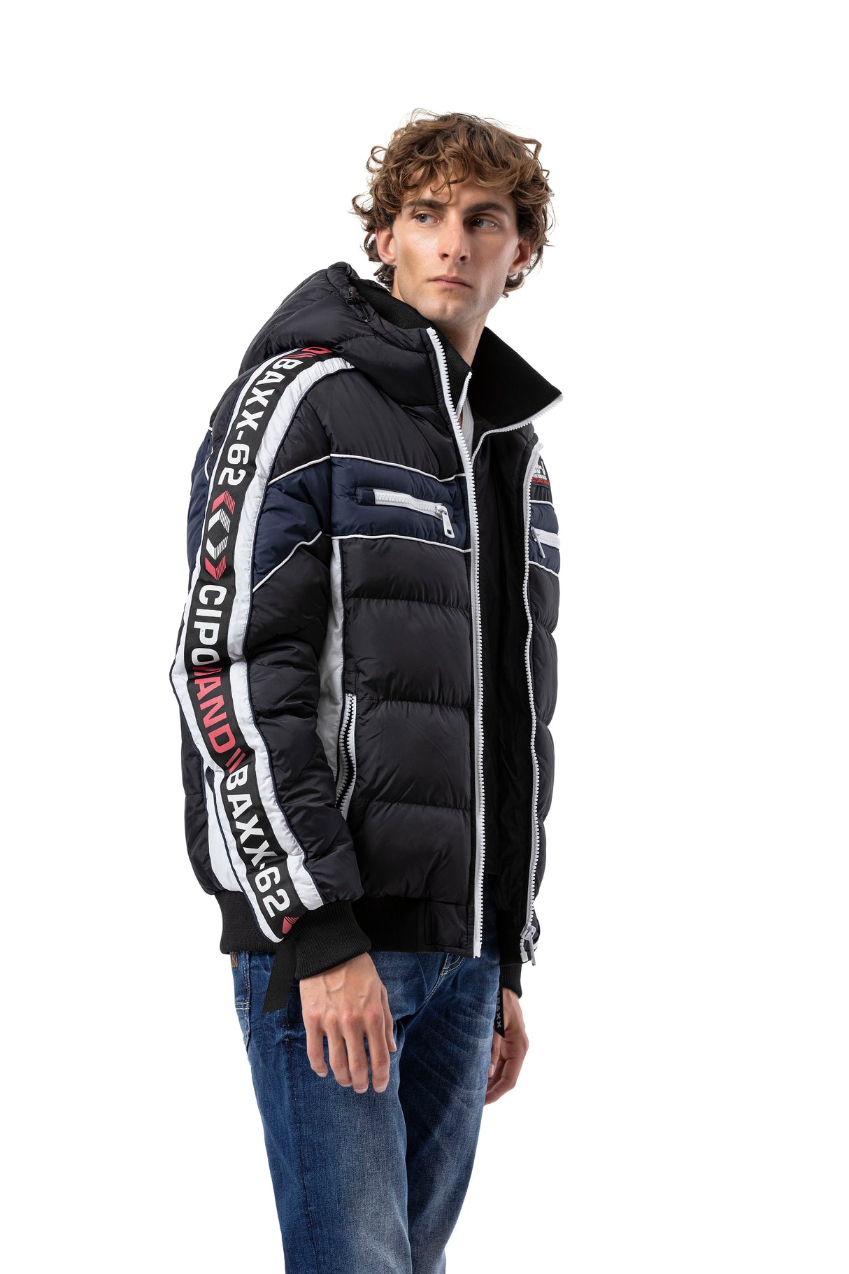 CM226 Men's winter jacket with double zipper – functional, stylish & weatherproof